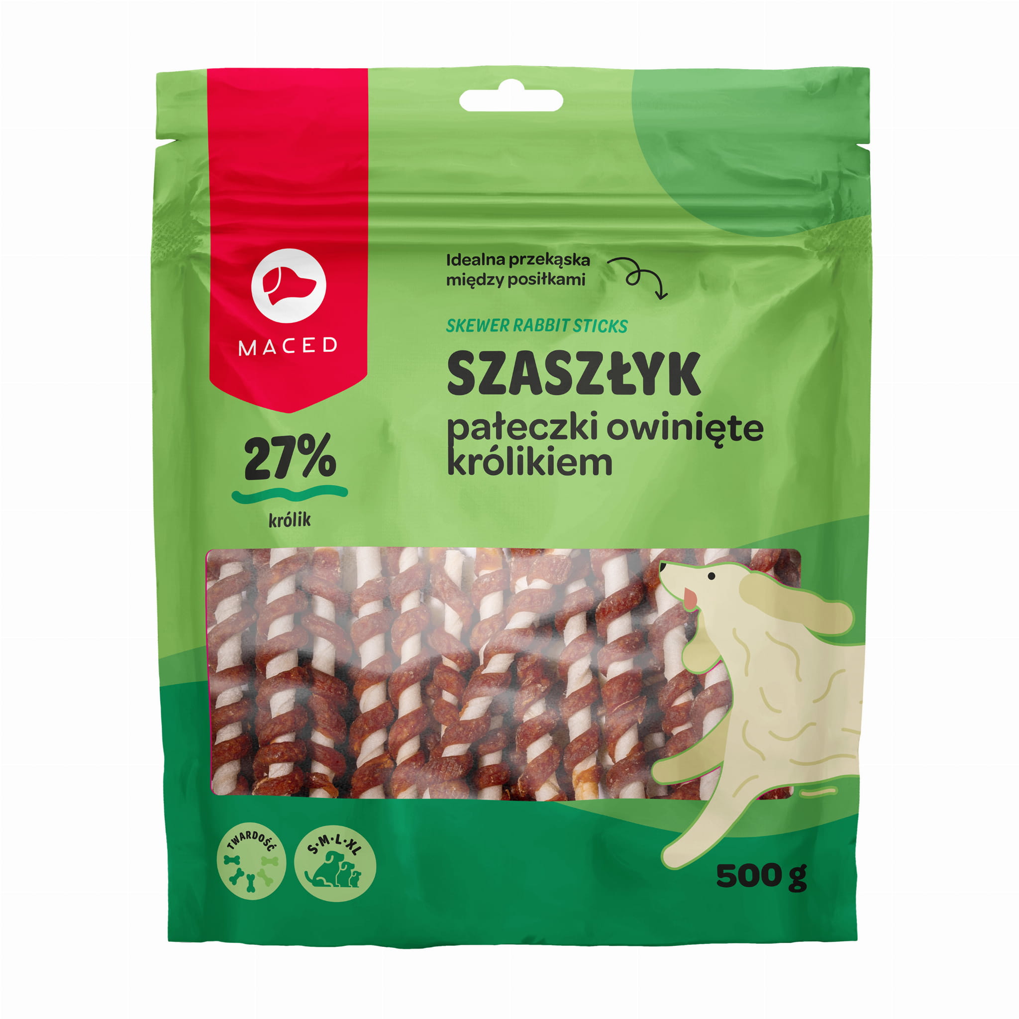 Maced Przysmak dla Psa Pałeczki Wołowe z Królikiem 500g